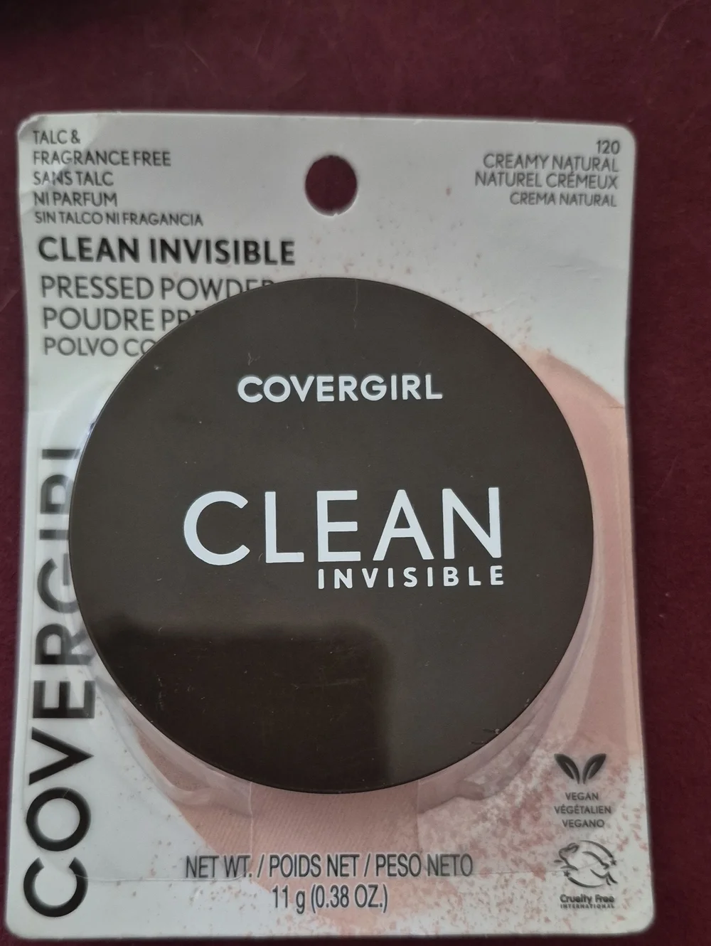 New- 1- CoverGirl Clean Invisible Pressed Powder #120 & 1 Natural #120 Tube.